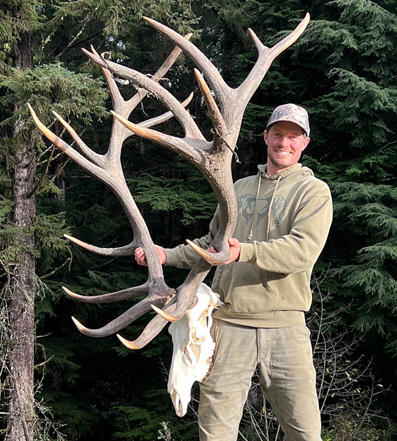 Carpenter with trophy