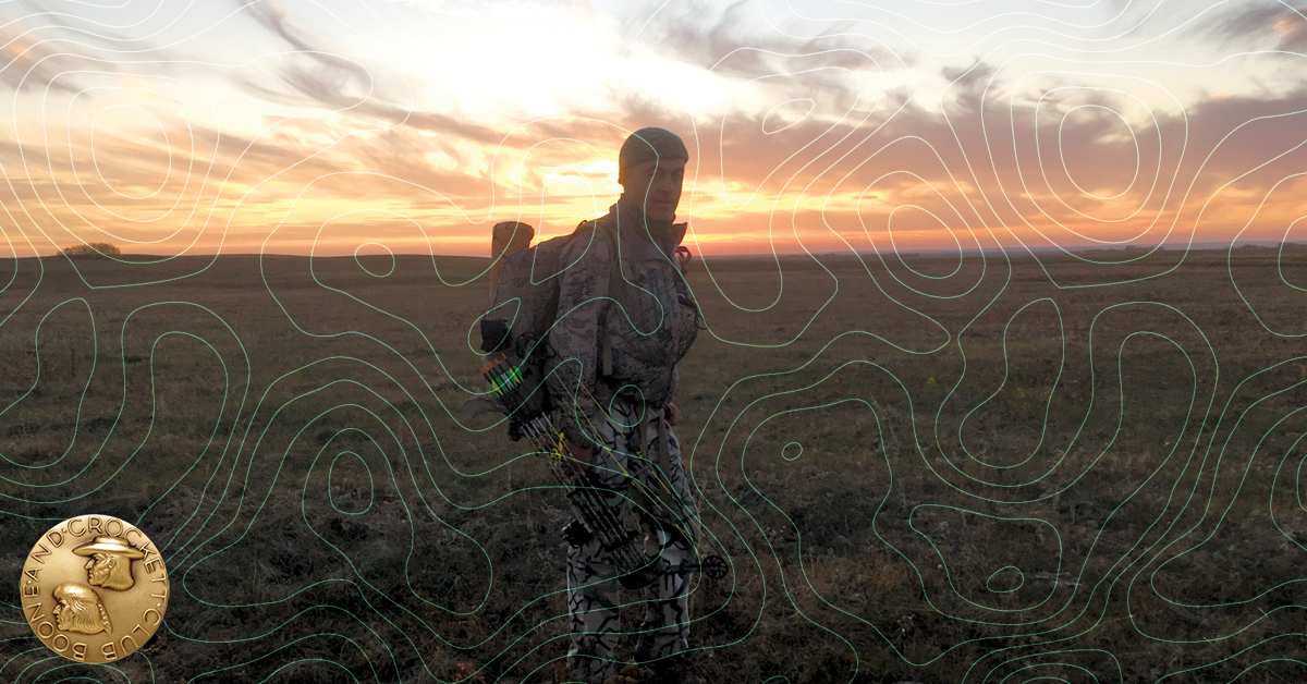 Hunter in field