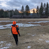 Hunter in field