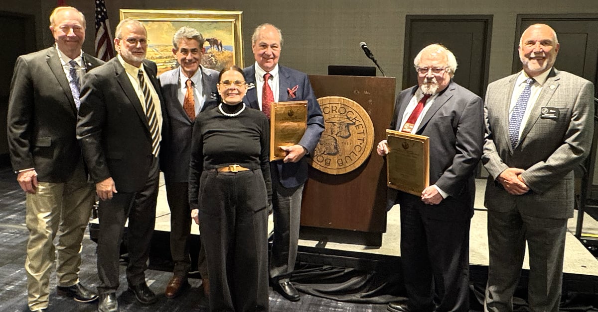 Left to Right: Tony Schoonen, Jimmy Bullock, Tony Caligiuri, Linda Demmer, Bill Demmer, Mark Rey, and Steven Leath. 