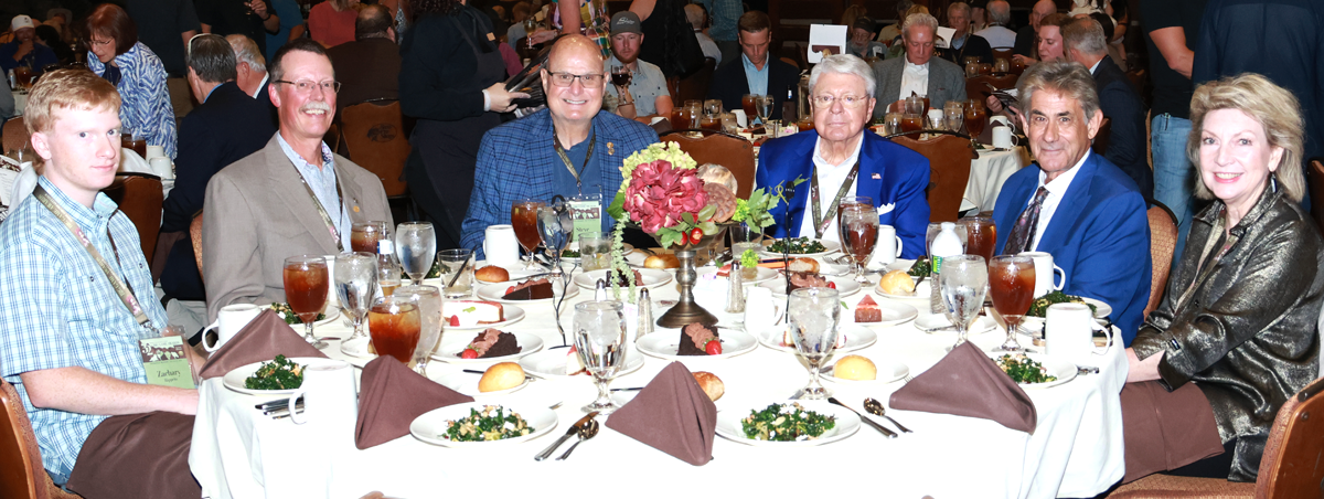 Tom Teague, third from right, was recognized on Saturday night for his Alaska Yukon moose.