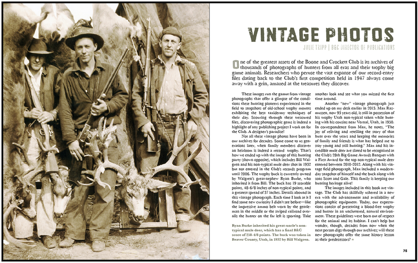Mule Deer Retrospective - vintage photos 