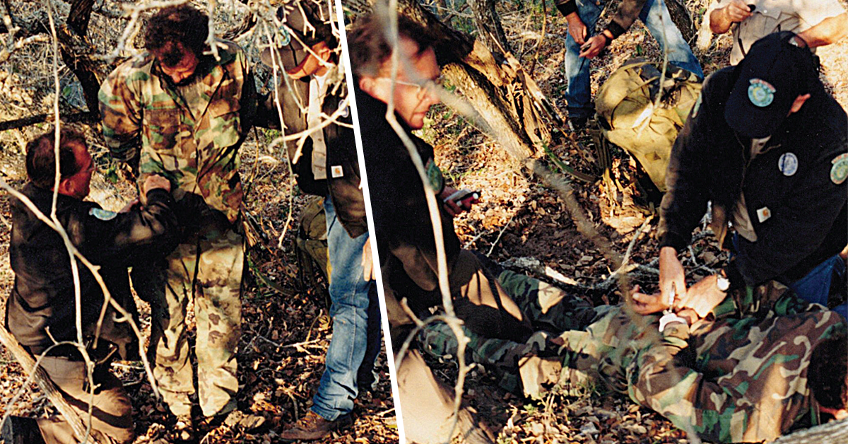 poacher getting arrested