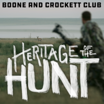 Bow hunter after pronghorn with text Heritage of the Hunt