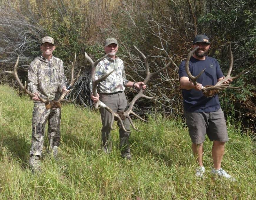 Tagged out in 2023, son Cade, Mr. Preston, and son Rusty. 