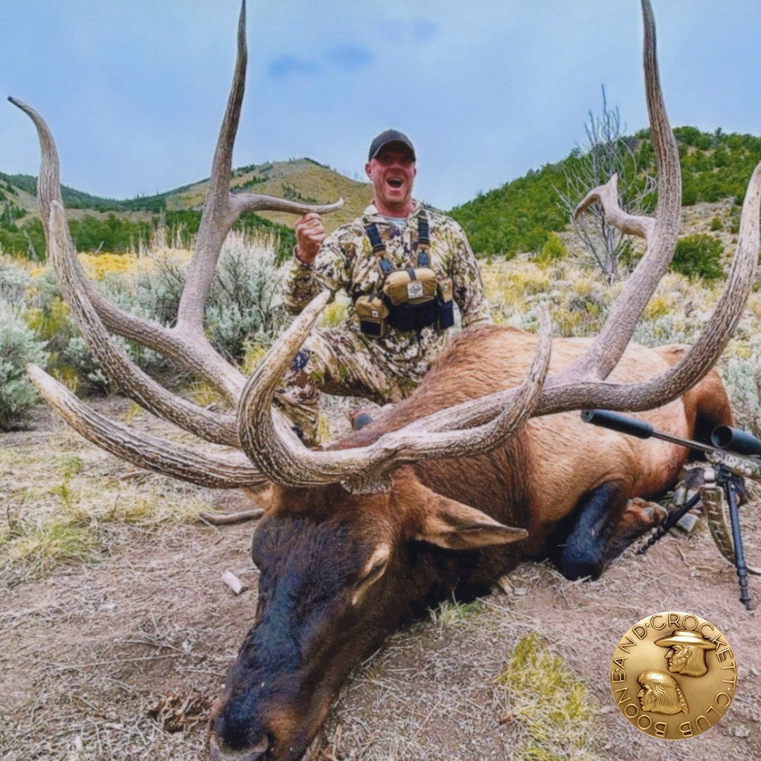 man with elk