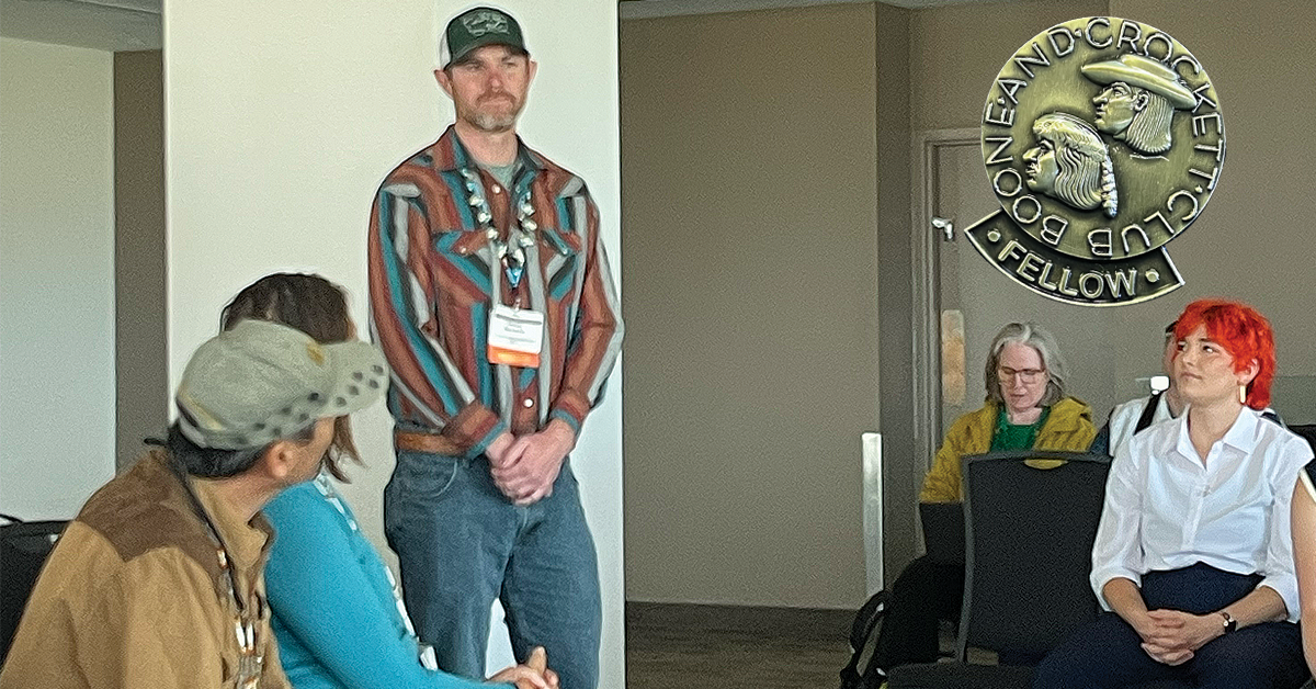 University of Montana PhD student and B&C Fellow Wesley Sarmento was acknowledged at TWS Council meeting for receiving a travel grant through the Native Peoples Wildlife Management Working Group