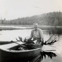 vintage moose hunting