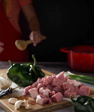 meat on cutting board