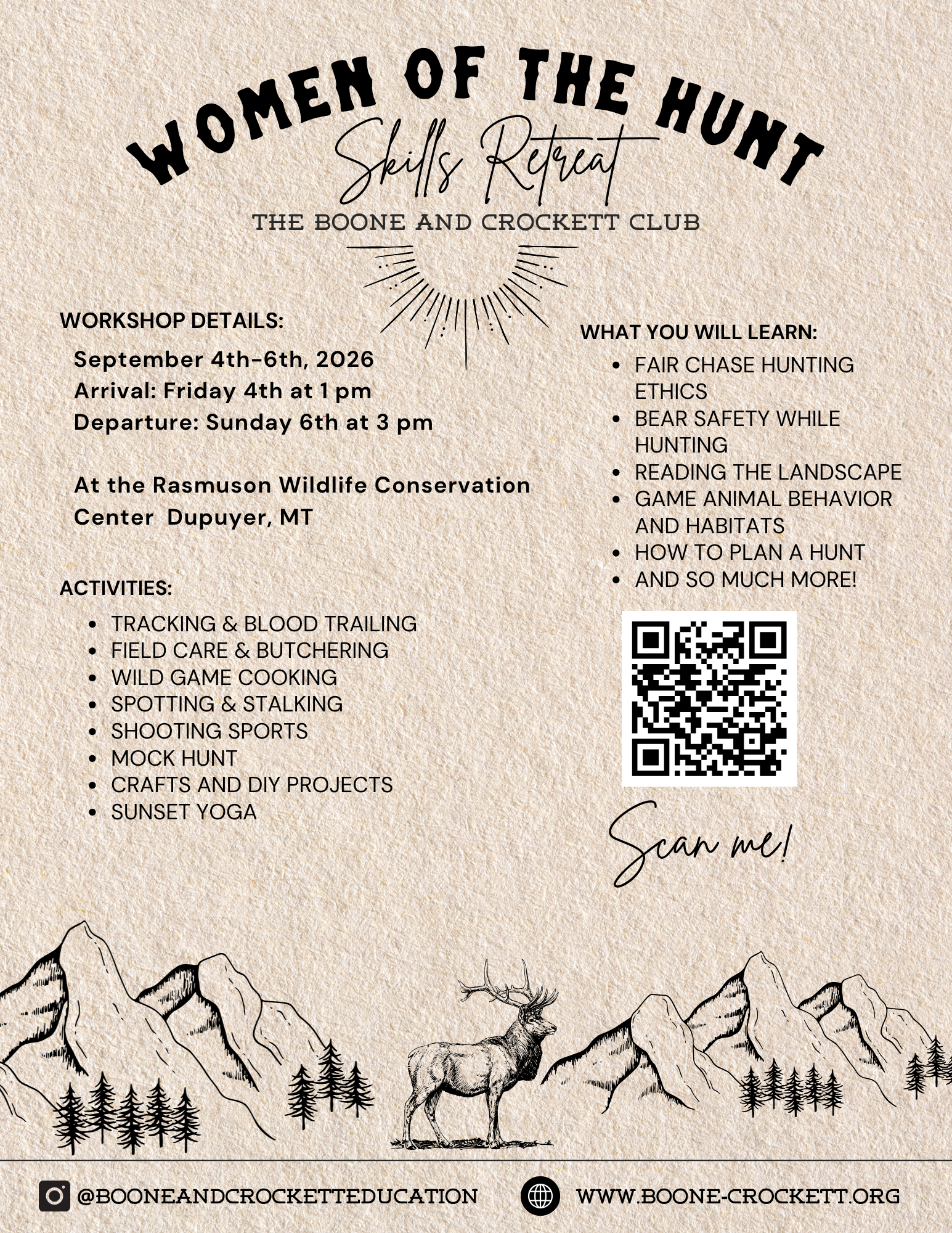 women of the hunt flyer