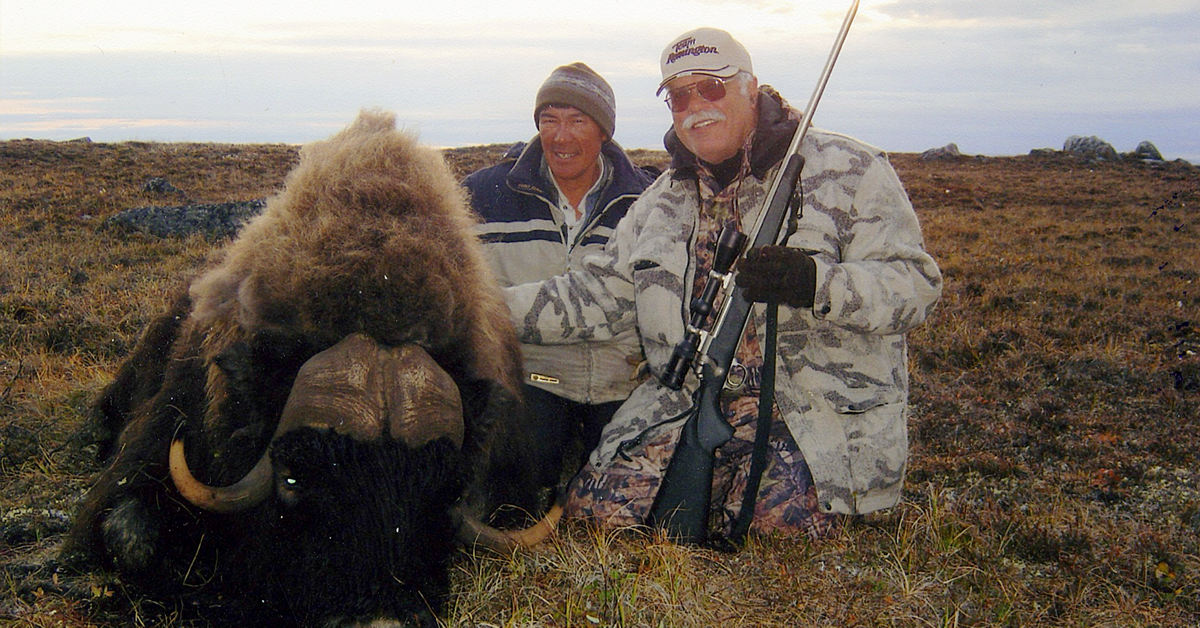 Jim Zumbo with his Musk Ox