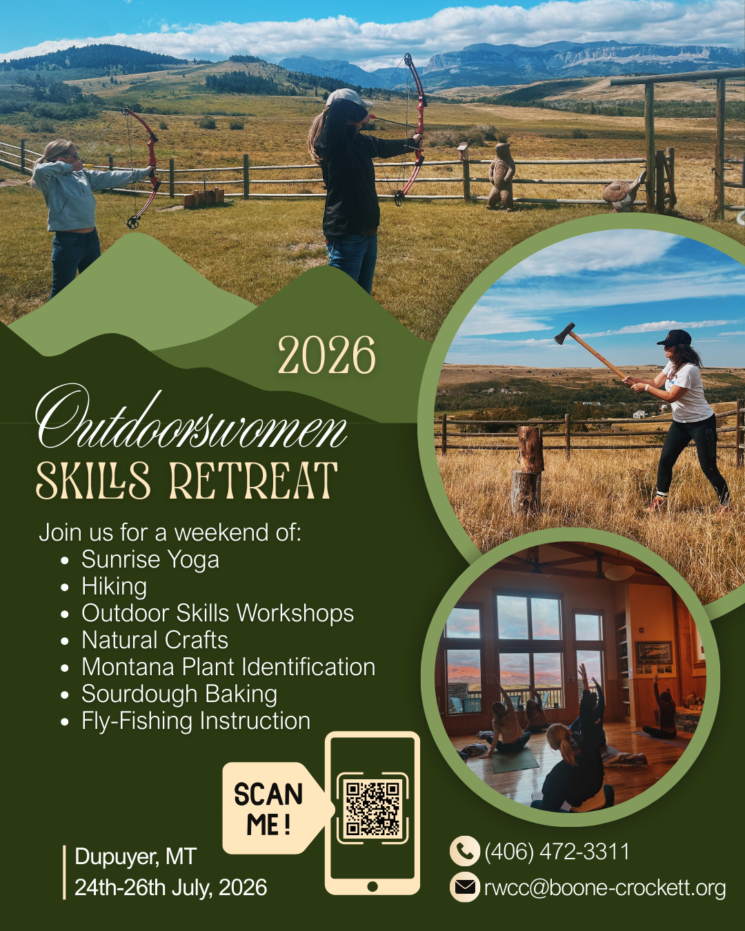 women's skill retreat flyer