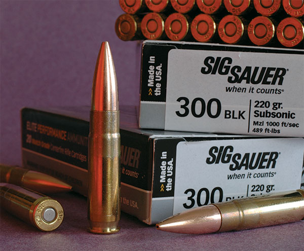 Sig Sauer 300 Blackout rounds