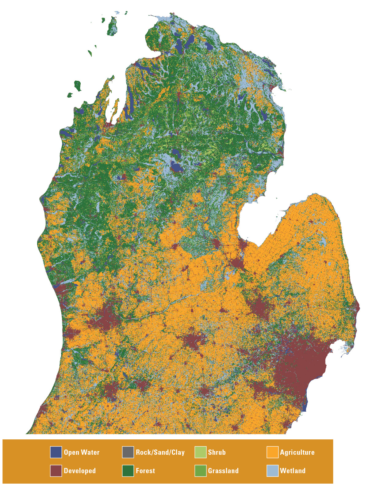 Michigan black bear map