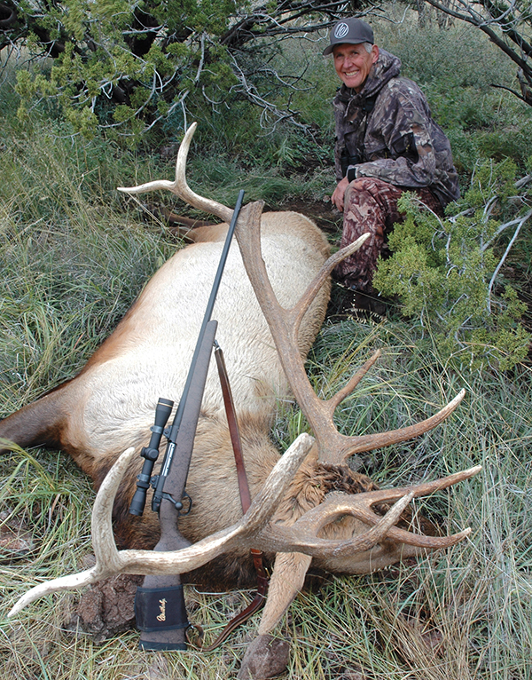 hunter with elk