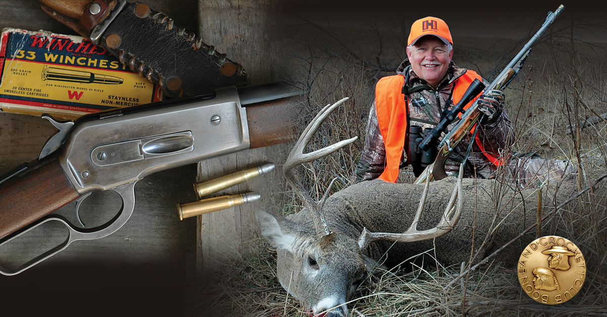 hunter with whitetail deer