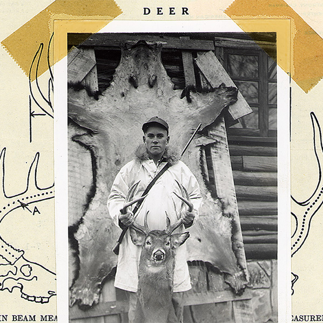 vintage whitetail hunting photo