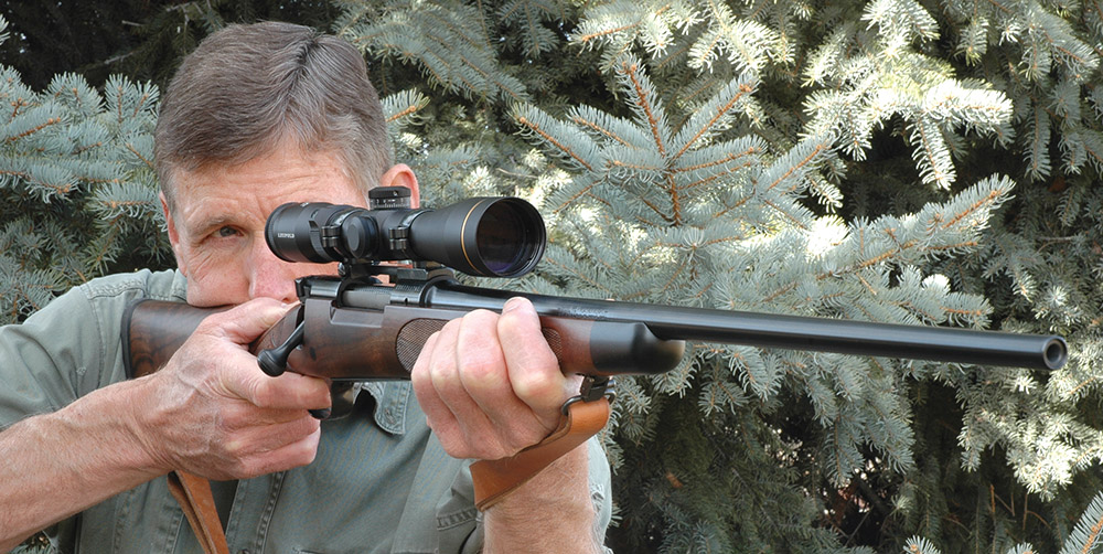 man with 270 hunting rifle