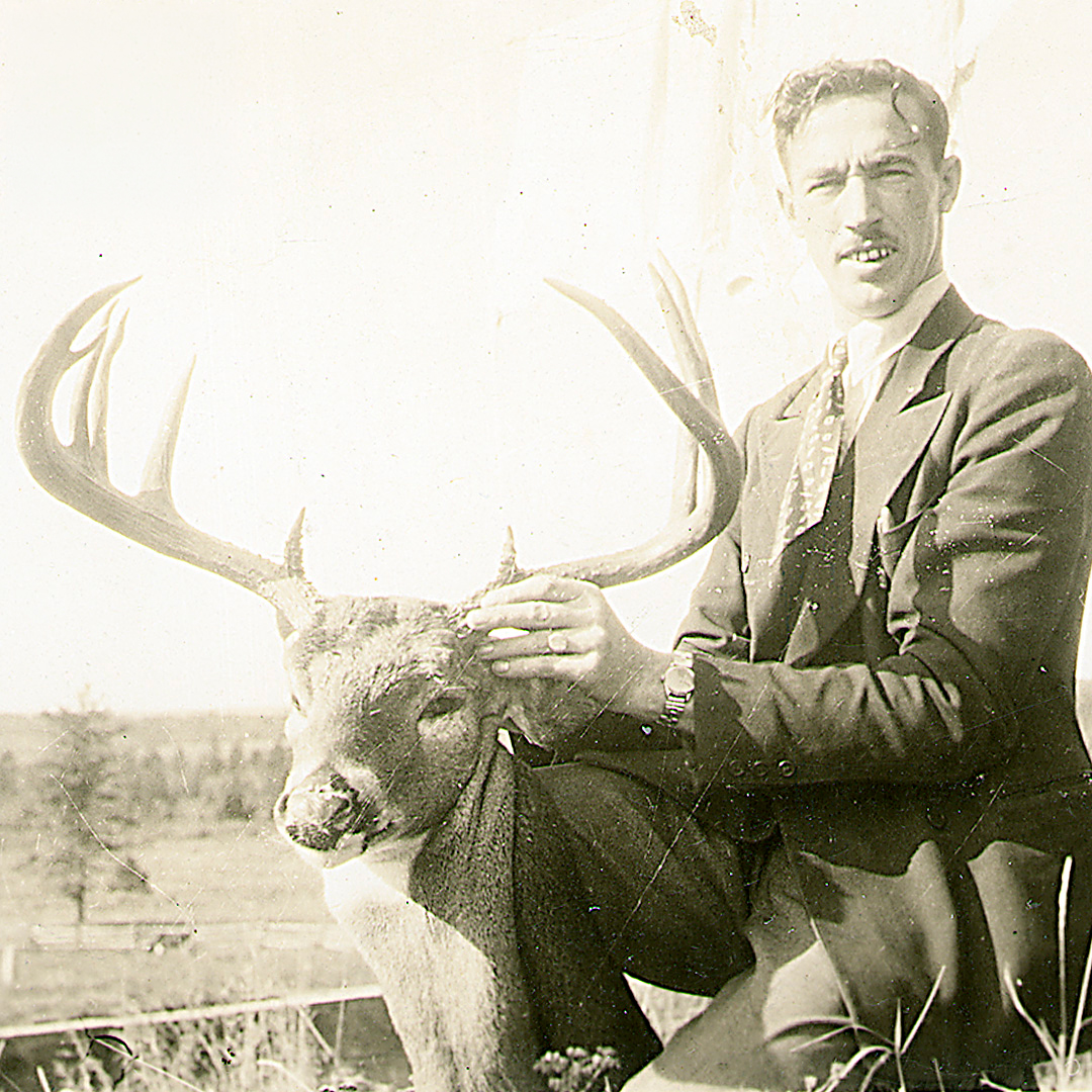 vintage whitetail hunting photo