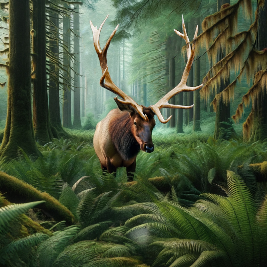 drawing on an elk