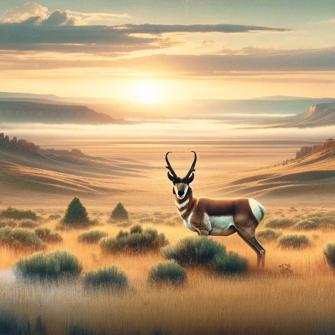 drawing of pronghorn