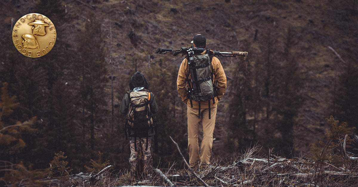 father and son hunting