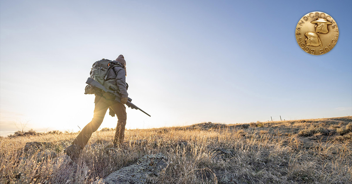 hunter on hill