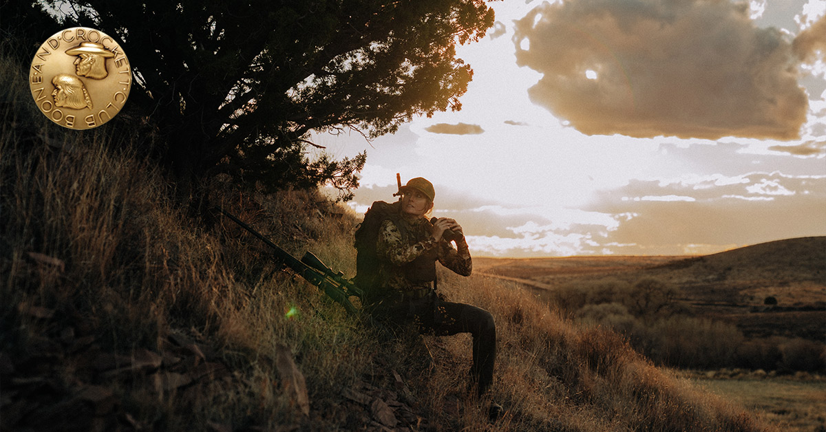 hunter on hill