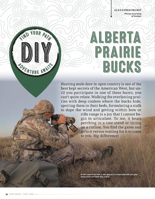 DIY Alberta Prairie Bucks