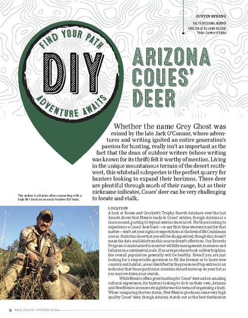 DIY Arizona Coues' Deer