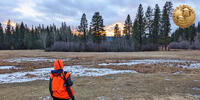 child out hunting