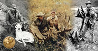 vintage hunting collage