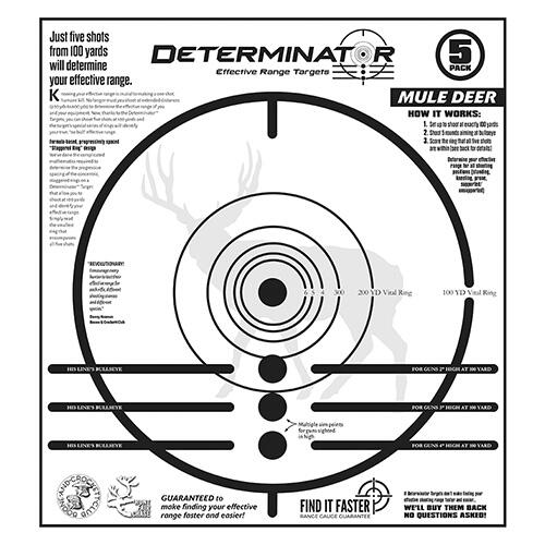 Determinator Effective Range Targets | Boone and Crockett Club