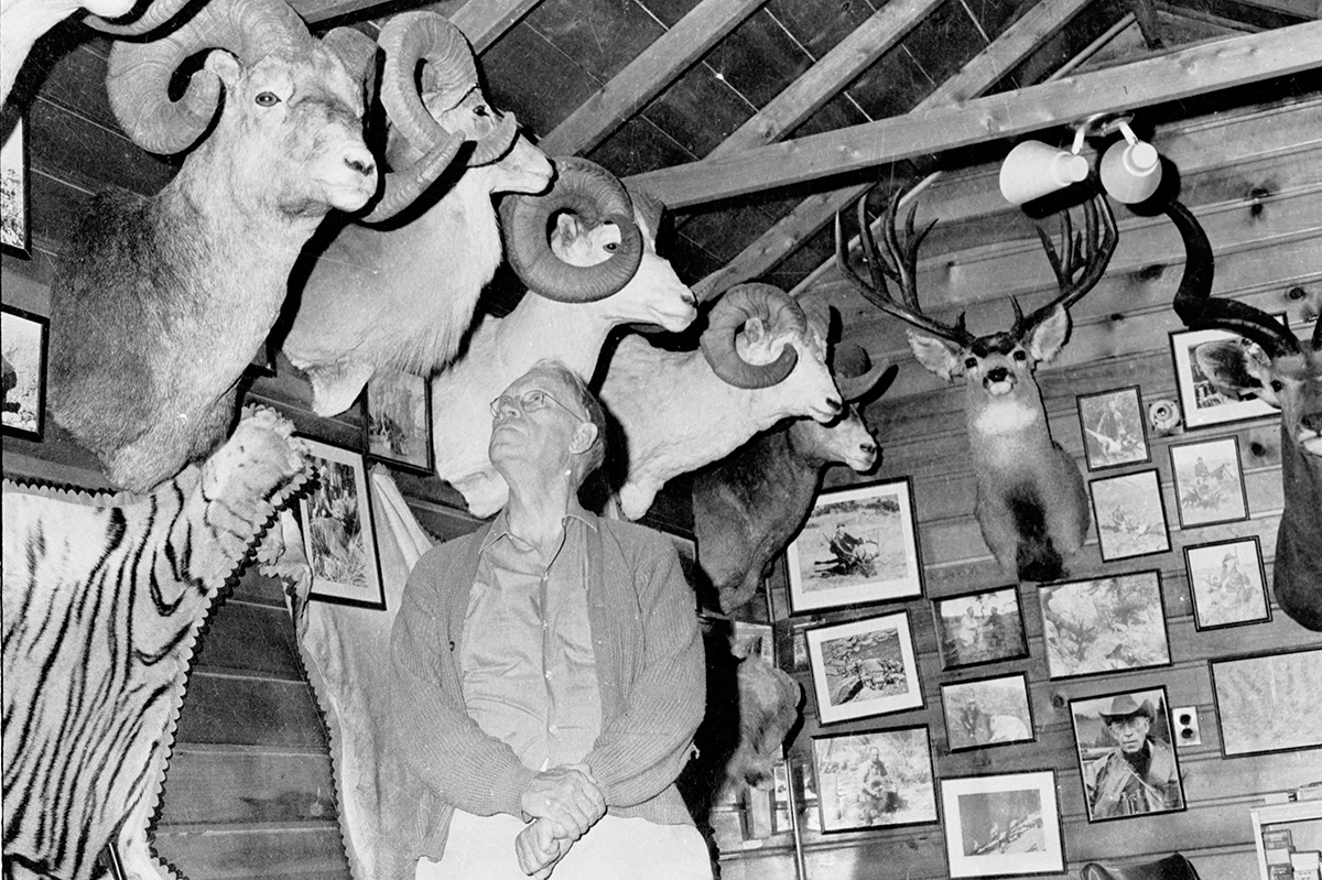Attached to his home in Lewiston, Idaho, the trophy room in the O'Connor home was a place of cherished memories. Most of the trophies now are on public display at the Jack O'Connor Center in Lewiston.